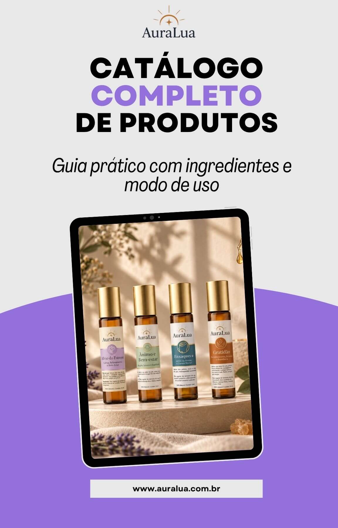 eBook Ingredientes e Modo de Uso AuraLua